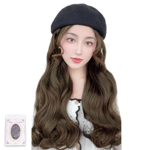 Beliebte Kuppelkappen Mit Langen Lockigen Haarperücken Für Frauen Teens Cosplay Kostüm Haarperücken Frisur Dome Caps Headcover von Lerpwige