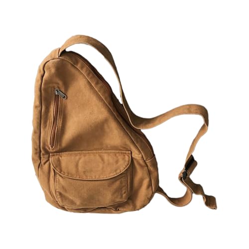 Canvas Taillenbeutel Pack Travel Sporttasche Für Erwachsene Crossbody Taillenpackgürtel Einstellbare Brust Große Kapazität Modische Leinwand Rucksack von Lerpwige