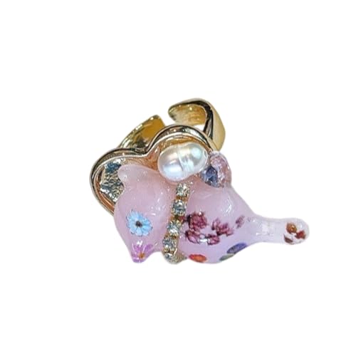 Cartoon Frösche Emaillierte Dropringe Trendy Stapelbare Schmuck Minimalisten Stile Stabile Legierung Für Jugendliche Süße Und Coole Stilringe von Lerpwige