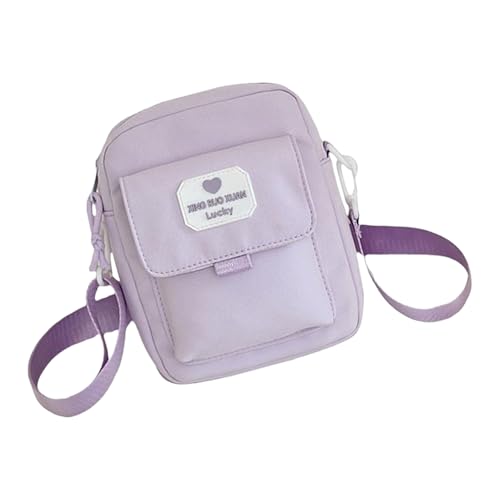 Damen-Umhängetasche, stilvolle Handytasche, japanischer Stil, Umhängetasche, kleine Geldbörse, einfarbig, Kuriertasche für den täglichen Gebrauch, Kuriertasche, japanischer Stil, einfarbig, Crossbody von Lerpwige