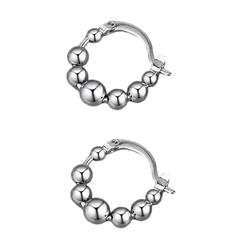 Elegante Bewegliche Perlenohrringe Kleine Perlen Reifen Ohrringe Für Frauen Für Tägliche Verschleiß Und Besondere Anlässe Student Mode Accessoires Vorhanden von Lerpwige