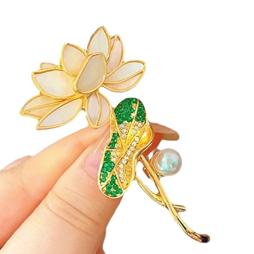 Elegante Blumenbrosche Handgefertigtes Kunstwerk Mode Pin Handgefertigte Blumenabzeichen Perfekt Für Jacken Blusen Einzigartige Pin von Lerpwige
