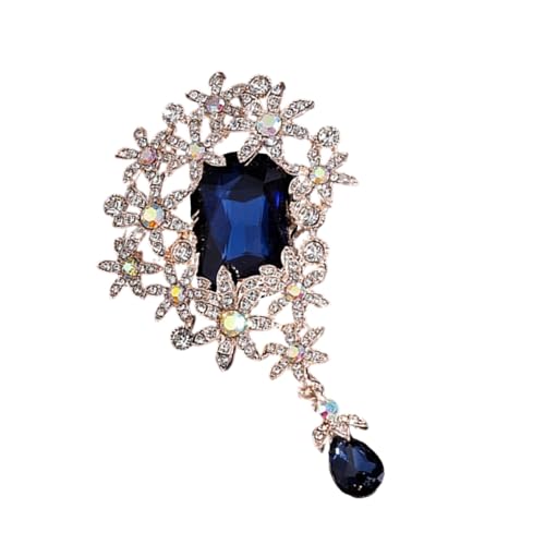 Elegante Kristalle Blumenbrosche Für Abendkleidung Büro Kleidung Retro Mode Schmuck Robuste Legierungsgeschenke Schachtel Bereit Crystals Blumenschmuck von Lerpwige