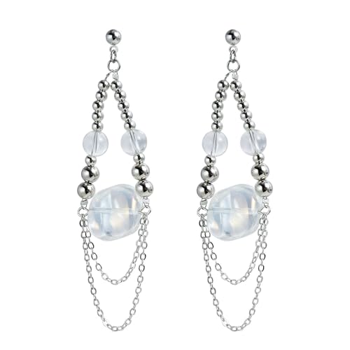 Elegante Quasten Fallen Ohrringe Für Frauen Leichtweißkette Dangle Design Ohr Stdus Für Mode Enthusiasten Modeohrringe von Lerpwige