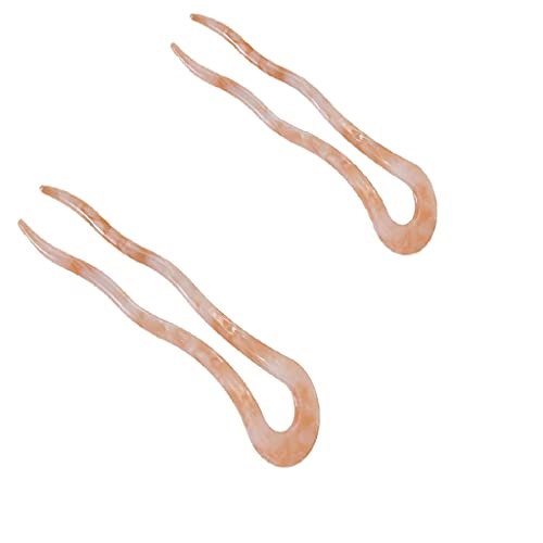 Französische Twist Haart Kleben Clip Vintage Acetat Große Wellige U Förmige Haarnadel Schildkröte Für Shell Women Hochsteckfrisur von Lerpwige