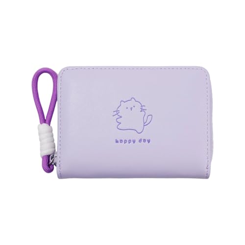 Frauen Kurz Geldbörse Mit Kartenhalter Brieftasche PU Ledermünze Geldbörse Katzen Brieftasche Große Kapazität Änderung Für Tägliche Schöne Katzen Große Kapazität Kurz Mit Kartenhalter PU Leder von Lerpwige