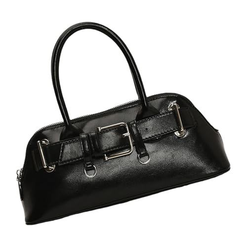 Frauen Umhängetasche Trendy Crossbody Messengers PU Leder Handtasche Stylish Bowling Shopping Dating Frauen Stilvoller Crossbody PU Leder Schulter Mode Handtasche von Lerpwige