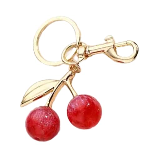Funkelnde Obstbeutel Accessoire Mode Keychain Legierung Harz Textur Frucht Keyrings Perfekt Für Party Und Freizeitoutfits von Lerpwige