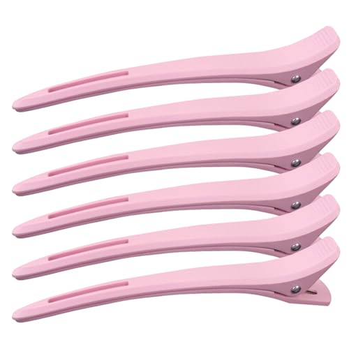 Haarspangen, Entenschnabel-Haarspangen, Haarnadeln, Haarabteilungsklammern, Friseurzubehör für Frauen, 6 Stück Haarspangen, Entenschnabel-Haarspangen, Haarnadeln, Haarabteilungsklammern, Friseurzubehör für Frauen, 6 Stück von Lerpwige