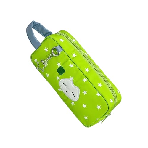 Hochkapazitäts Bleistiftkoffer Wasserfestes Nylon Stiftbeutel Pen Organizer Beutel Kosmetik Aufbewahrung 20x8x6cm Sternstift von Lerpwige