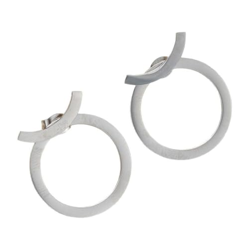 Hohlrunde Ohrringe Modes Statement Schmuck Legierung Textur Trendy Ohrschmuck Geeignet Für Frauen Und Mädchen Anwesend von Lerpwige