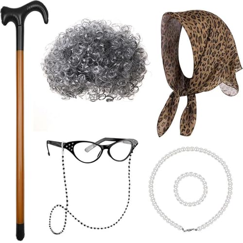 Kinder 100 Tage Feier Grandma Kostüm Kleider Rollenrollen Outfit Für Cosplay Event von Lerpwige