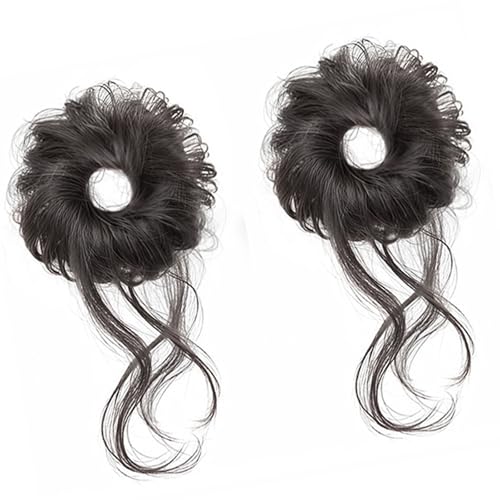 Kinder Synthetische Faser Haarteilbrötchen Messy Buns Elastic Hair Extension Mehrnutzung Für Kinderpartys Und Alltägliche Verschleiß von Lerpwige