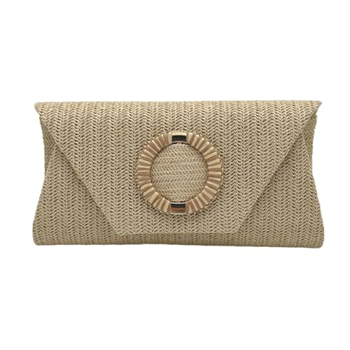 Lerpwige Abend Handtasche Summers Strand Schulter Crossbody Tasche Gewebt Umschlag Strohhalm Geldbörse Für Frauen Sommerstrand von Lerpwige