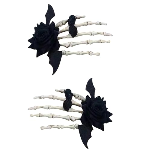 Lerpwige Anime Party Füchse Ohr Haarspange Attraktive Füchse Ohr Haarschmuck für Themenversammlungen Mode Schädel Haarnadel von Lerpwige