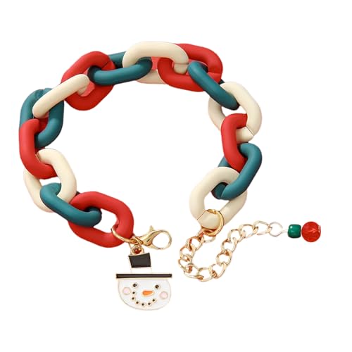 Lerpwige Bells Charme Armband Für Feiertagsfeiern Und Partys Komfort Tragen Wristchain Weihnacht Schmuckzubehör Für Frauen Handgefertigtes Clay Festival Accessoires von Lerpwige