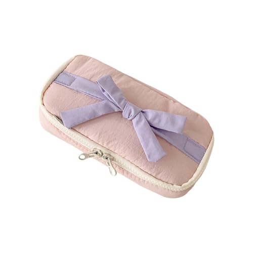 Lerpwige Big Bowknot Stiftbeutel Große Kapazität Bleistiftkoffer Tragbarer Stift Organizer Reisebühne Für Büroschule Pastell Süßigkeiten Farbstifte Beutel Beutel von Lerpwige