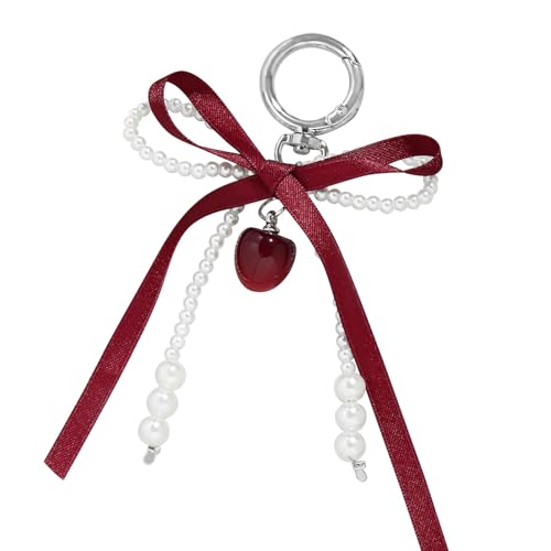 Lerpwige Bows Schlüsselbeutel Zauber Für Frauen Geldbeutel Handtasche Rucksack Anhänger Auto Keyring Ästhetische Schlüsselbund Zauberzubehör Accessoires von Lerpwige