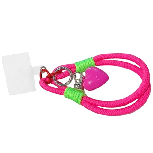Lerpwige Buntes Herz Charme Anhänger Geflochtene Seil Telefonkette Unisex Mode Accessoire Für Frauen Und Männer Vielseitiger Schmuck Lerpwige Buntes Herz Charme Anhänger Geflochtene Seil Telefonkette Unisex Mode Accessoire Für Frauen Und Männer Vielseitiger Schmuck von Lerpwige