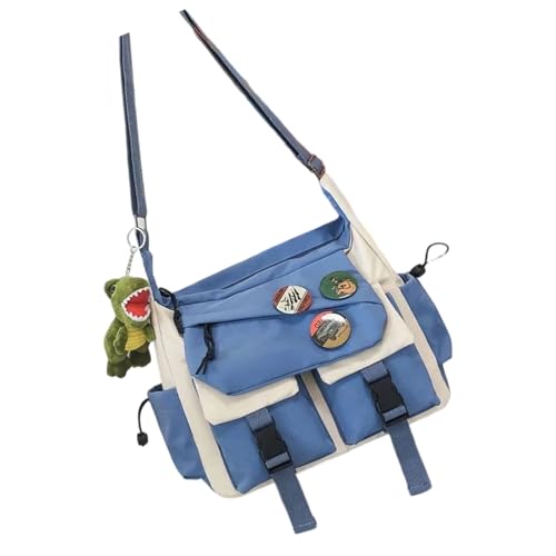 Lerpwige Crossbody Bag Für Frauen Männer Messager Multipocket Verstellbares Riemen Nylon Reise Wanderung Täglich Geldbörse Frauenschlsten Crossbody Taschen Große Schultereinkäufe Hoboes Tasche von Lerpwige