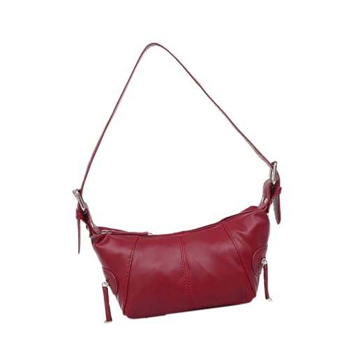 Lerpwige Damen-Achseltasche, Retro-Handtasche, passend zu Unterarmtasche, stilvolle Pendler, einfarbig, Schulter für den täglichen Gebrauch, Achselhöhle, einfarbig, Handtasche, passend zu Schultern von Lerpwige