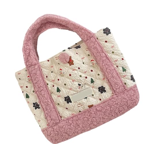 Lerpwige Damen große Kapazität tägliche Tasche Cartoon Bär Mumie Tasche Mode Handtaschen All-Matching Shopping Cartoon Top Griff Frauen Bär Handtasche passend für den täglichen Modeeinkauf von Lerpwige