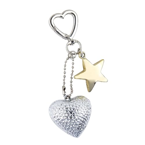 Lerpwige Delicate Strawberry Star Keychain Frauen Tasche Oder Geldbörse Dekoration Pendellan Charmeschlüsselring Für Den Täglichen Gebrauch von Lerpwige