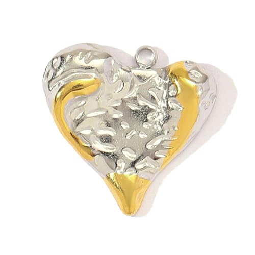 Lerpwige Double Color Heart Moon Stern Schmetterlings Bienen Charme Edelstahl Anhänger Schmuck 11 Vielseitiger Charme Für Besondere Anlässe Vielseitig Sternmond Schmetterling Halskette Set von Lerpwige