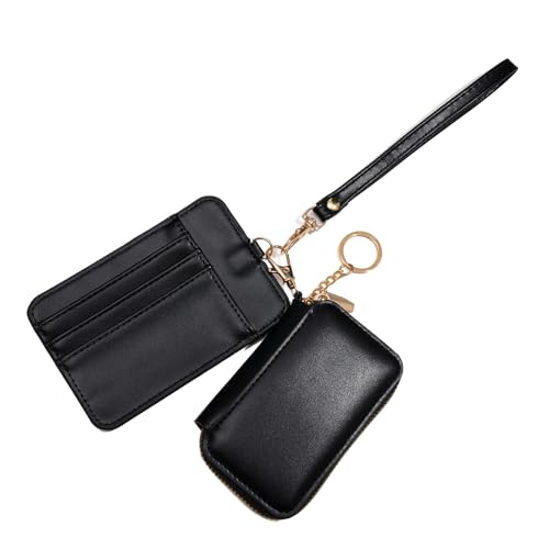 Lerpwige Duals Beutel Armband Tastatur Wallets Mit Abnehmbaren Reißverschlüssen Coin Geldbeutel Kartenhalter Minis Karten Brieftet Frauen Duals Pounch Armband Abnahmliche Münzgrundteile von Lerpwige