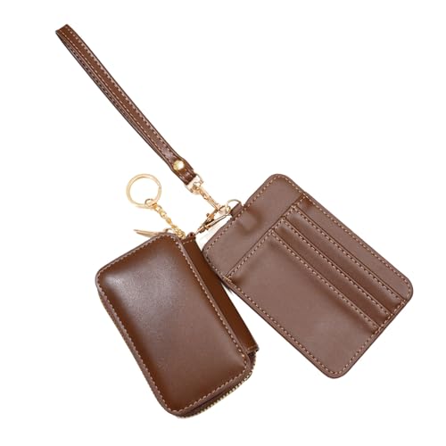 Lerpwige Duals Beutel Armband Tastatur Wallets Mit Abnehmbaren Reißverschlüssen Coin Geldbeutel Kartenhalter Minis Karten Brieftet Frauen Duals Pounch Armband Abnahmliche Münzgrundteile von Lerpwige