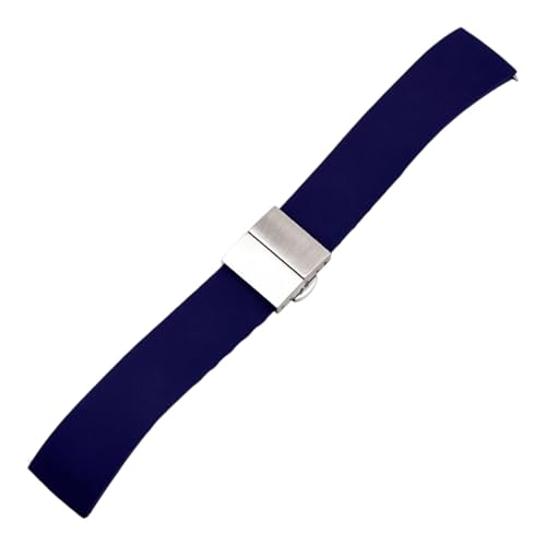 Lerpwige Durability Silicones Colorful Replacement Wristband Soft Sport Band for Gym and Office Use Modern Silicone Replacement Band, Verstecktes Blau von Lerpwige