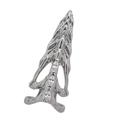 Lerpwige Elegante Fingerkrallenringe, Metallstruktur, geeignet für Komfort und Stil bei Hochzeiten und Abendveranstaltungen. Modisch, Large, Wie beschrieben, Wie beschrieben von Lerpwige
