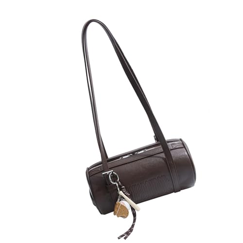 Lerpwige Elegante Zylinderumhängetasche Für Frauen 2025 Mode PU Leder Crossbody Taschen Abend Geldbeutel Unterarm Handtasche Winter Mode Tasche von Lerpwige