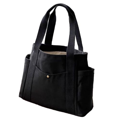 Lerpwige Ergonomisches Design Canvas Einkaufstasche Laptop Handtasche Lunchtasche Perfekt Für Pendler Und Mode Enthusiasten Laptop Handtasche Für Frauen von Lerpwige
