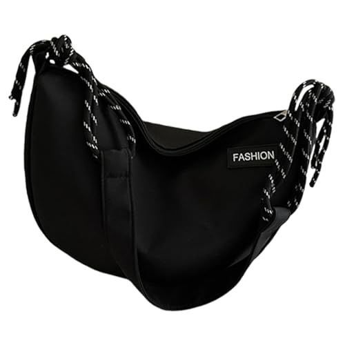 Lerpwige Geflochtener Seilgurt Mondform Einleger Tasche Mehrzweck Reißverschluss Crossbody Umhängetasche Zum Einkaufen Und Lässige Stilvolle Einzelgurt Crossbody Geldbörse von Lerpwige