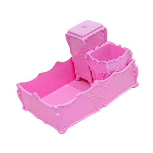 Lerpwige Kosmetik-Entferner-Pads, Organizer, Make-up-Pinselhalter, Schreibtisch-Schmuckschatulle, Maniküre-Werkzeugkasten, 3-teiliges Set von Lerpwige