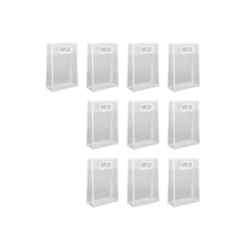 Lerpwige Mehrzweck-Tasche aus Polypropylen mit geräumigem Innenraum für Familien-Lebensmitteltransporte, starke Tragfähigkeit, Geschenk-Handtasche mit Griff, PP-Beutel, mehrfarbig, Small von Lerpwige