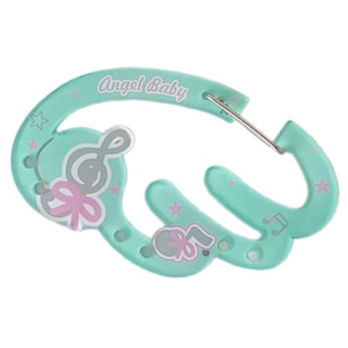 Lerpwige Mode Acrylflügel Schlüsselbundclip Auf Rucksack Orament Karabiner Befestigungshalter Für Trendige Outfits Acryl Carabiner Clip von Lerpwige