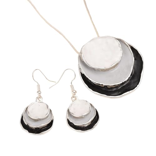 Lerpwige Mode Blumenanhänger Halskette Und Ohrringe Set Legierungstextur Für Frauen Vorhanden Für Verschiedene Gelegenheiten Blumenschmuck Set von Lerpwige