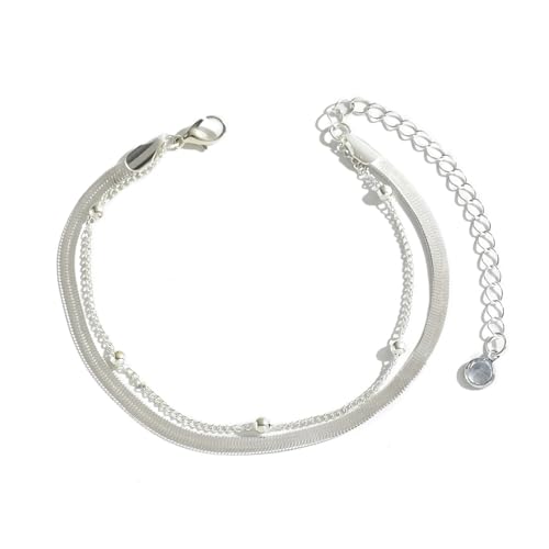 Lerpwige Mode Strandschmucklegierung Verstellbarer Fußkettchen Mit Elegantem Strasshartherzcharm Ideal Für Freizeitausflüge Beruf von Lerpwige