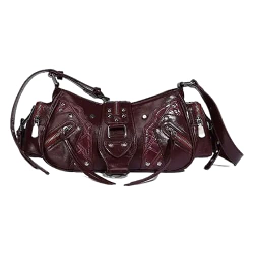 Lerpwige Modehandtasche PU Leder Frauenumhängetasche Mit Besetzten Designs Achselstaschen Für Tägliche Pendelzeiten Oder Reisestasche Mit Reisemittieren von Lerpwige