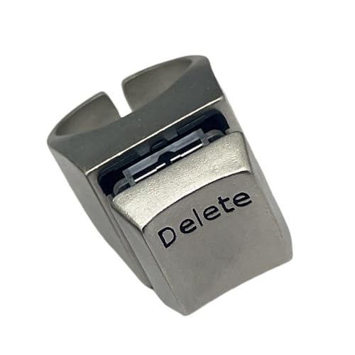 Lerpwige Modische Löschringe aus robuster Legierung, tragbares Accessoire für Programmierer und trendige Trendsetter, modisches Accessoire, Einheitsgröße, Wie beschrieben, Wie beschrieben von Lerpwige