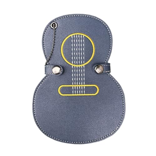 Lerpwige PU Sticked Guitar Pick Tragbarer Multiple Slot Plectrum Storage Bag Stylish Musician Accessoire von Lerpwige