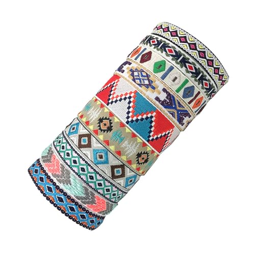 Lerpwige Packung Von 10 Handgewebten Armbändern Bohemians Weich Geflochten von Lerpwige