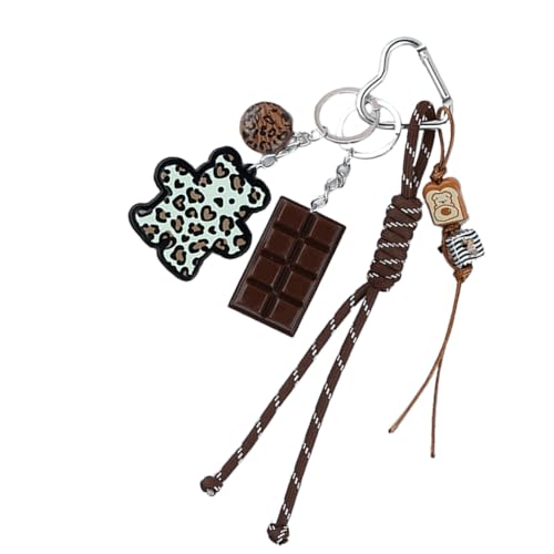 Lerpwige Perlen Geflochtener Schlüsselbeutel Charme Geldbeutel Handtasche Zubehör Rucksack Anhänger Charm Car Schlüsselbund Hanging Ornaments Accessoires von Lerpwige