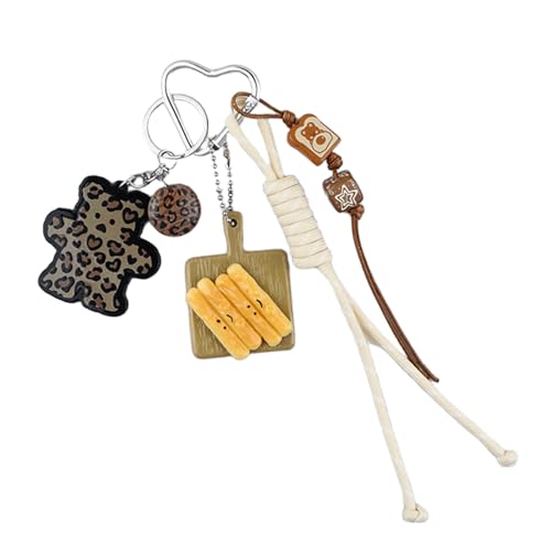 Lerpwige Perlen Geflochtener Schlüsselbeutel Charme Geldbeutel Handtasche Zubehör Rucksack Anhänger Charm Car Schlüsselbund Hanging Ornaments Accessoires von Lerpwige