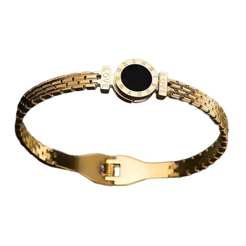 Lerpwige Roman Digital Disc Armband Stylische Römische Digitale Armreif Für Trendige Frauen Einzigartige Accessoires Elegante Party Tragen Schmuck Eingravierter Liebesarmarm Beliebt von Lerpwige