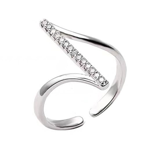 Lerpwige Schlanke Geometrische Geflügelte Eheringe Accessoire Kirsite Gold Oder Silberton Finger Ringe Schmuck Geschenk Für Frauen Party Moderner Minimalistischer Frauenschmuck von Lerpwige