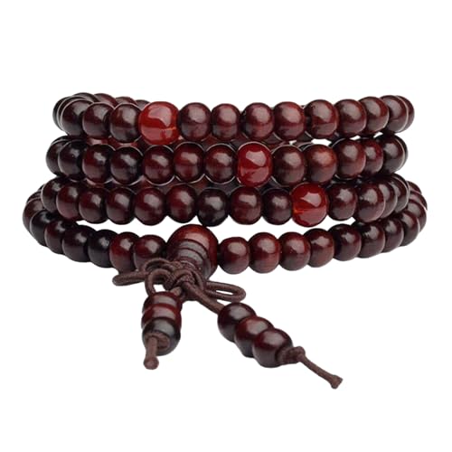 Lerpwige Stilvolle Holzperlenarmbanddesigns Für Erwachsene Die Sich Mit Yogas Beschäftigen Oder Meditieren Die Alltägliche Stile Für Casual Wea Holzschmuck Verstärken von Lerpwige