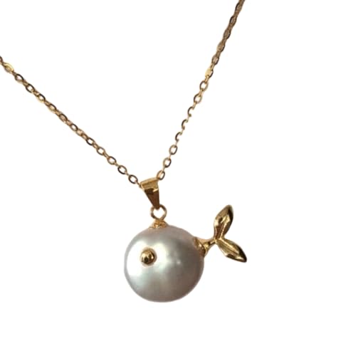 Lerpwige Stilvolle walförmige Schmuck-Halskette aus stabiler Legierung, Ornament zum Verschenken und modische Outfits, für den täglichen Gebrauch, Party-Accessoire, Wal-Anhänger, Einheitsgröße, Wie von Lerpwige